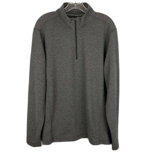 Orvis Pullover 1/4 Zip Jersey Long Sleeve Gray